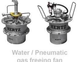 Hertz Water/Pneumatic Gas Freeing Fan - dari brosur resmi Huat Hoe/Hertz